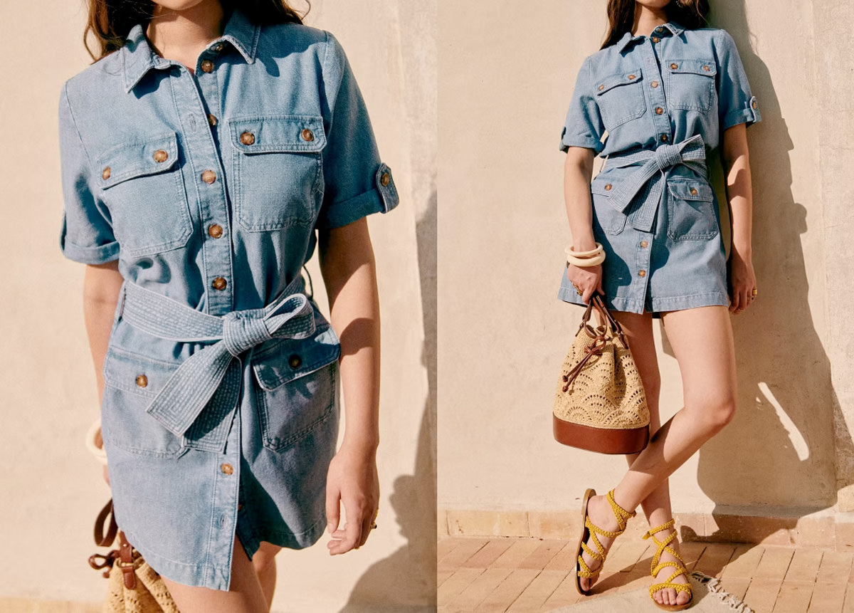 Sezane牛仔洋裝實穿分享 Thalys Dress，顯瘦度爆表的丹寧單品！