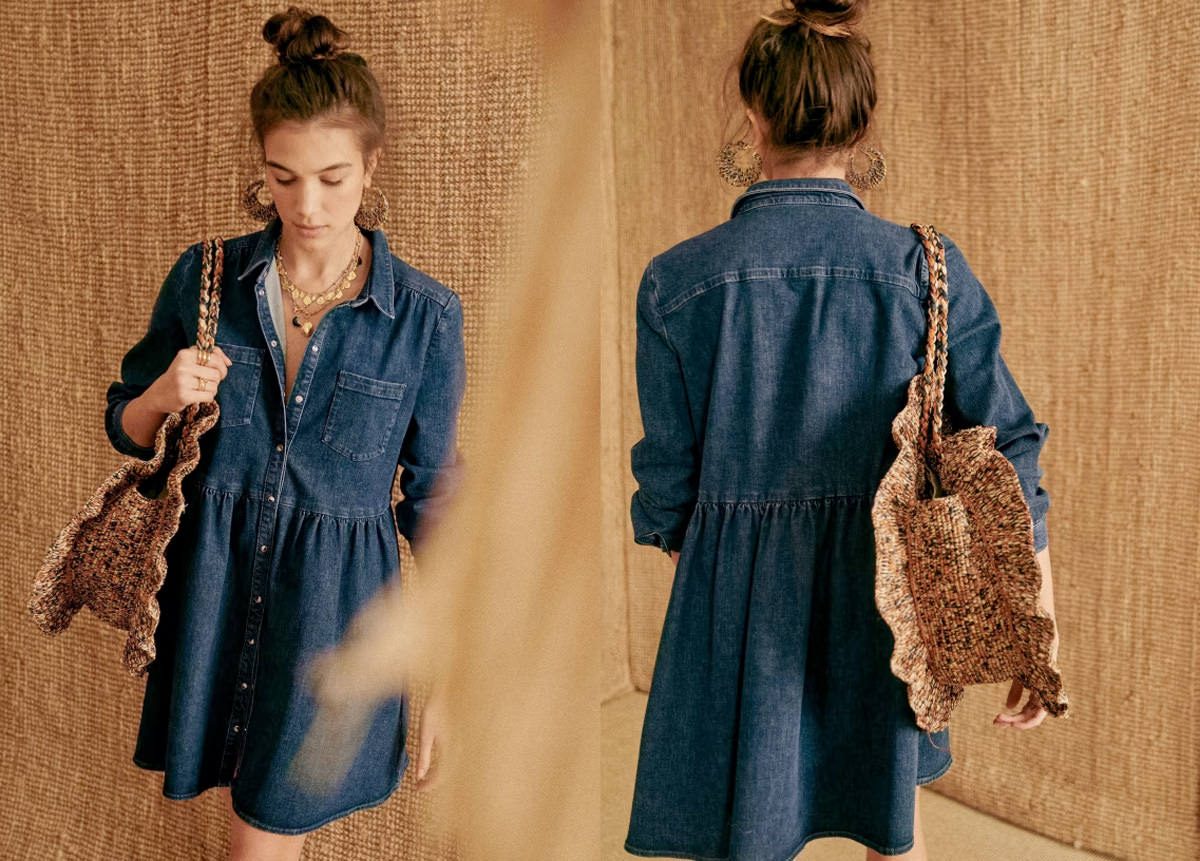 Sezane牛仔洋裝實穿分享 Thalys Dress，顯瘦度爆表的丹寧單品！